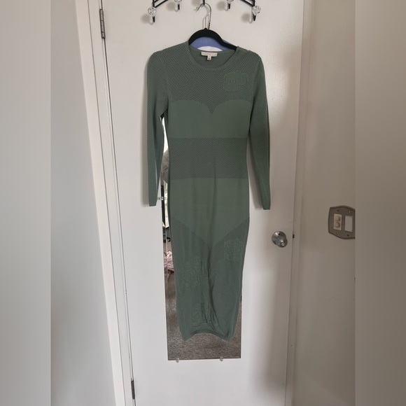 Fleur Du Mal Rose Pointelle Knit Dress - Picture 2 of 6